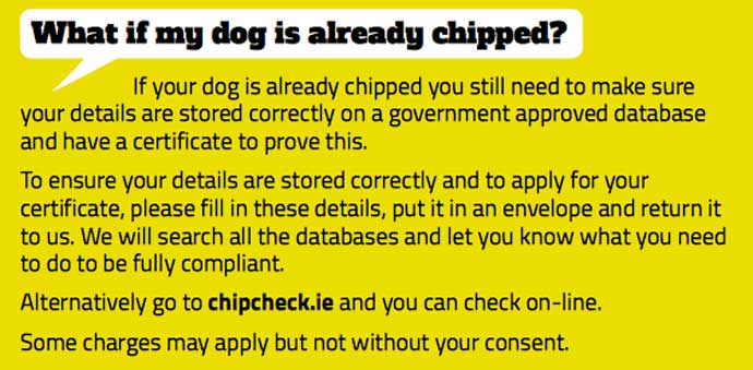 Fido - New Irish Law on Microchipping your dog