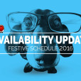 Availability Update: Festive Schedule 2016