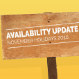 Availability: November Holidays 2016